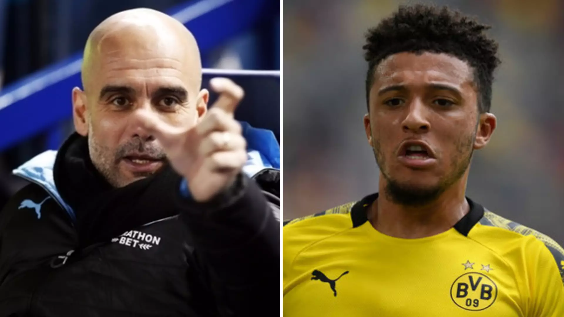 Pep Guardiola Responds To Idea That Man City Could Sign Jadon Sancho Ahead Of United