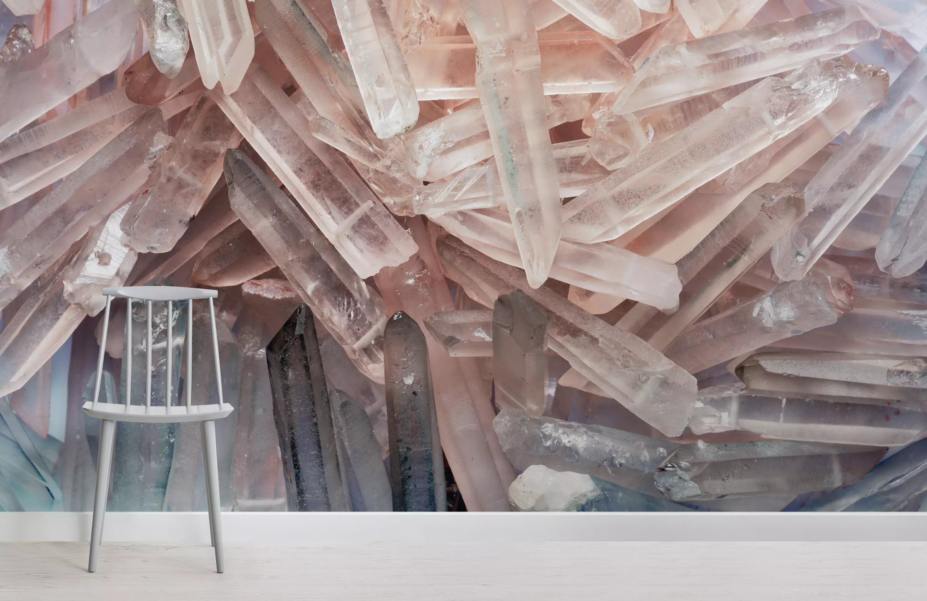 A rose quartz 3D effect wallpaper (