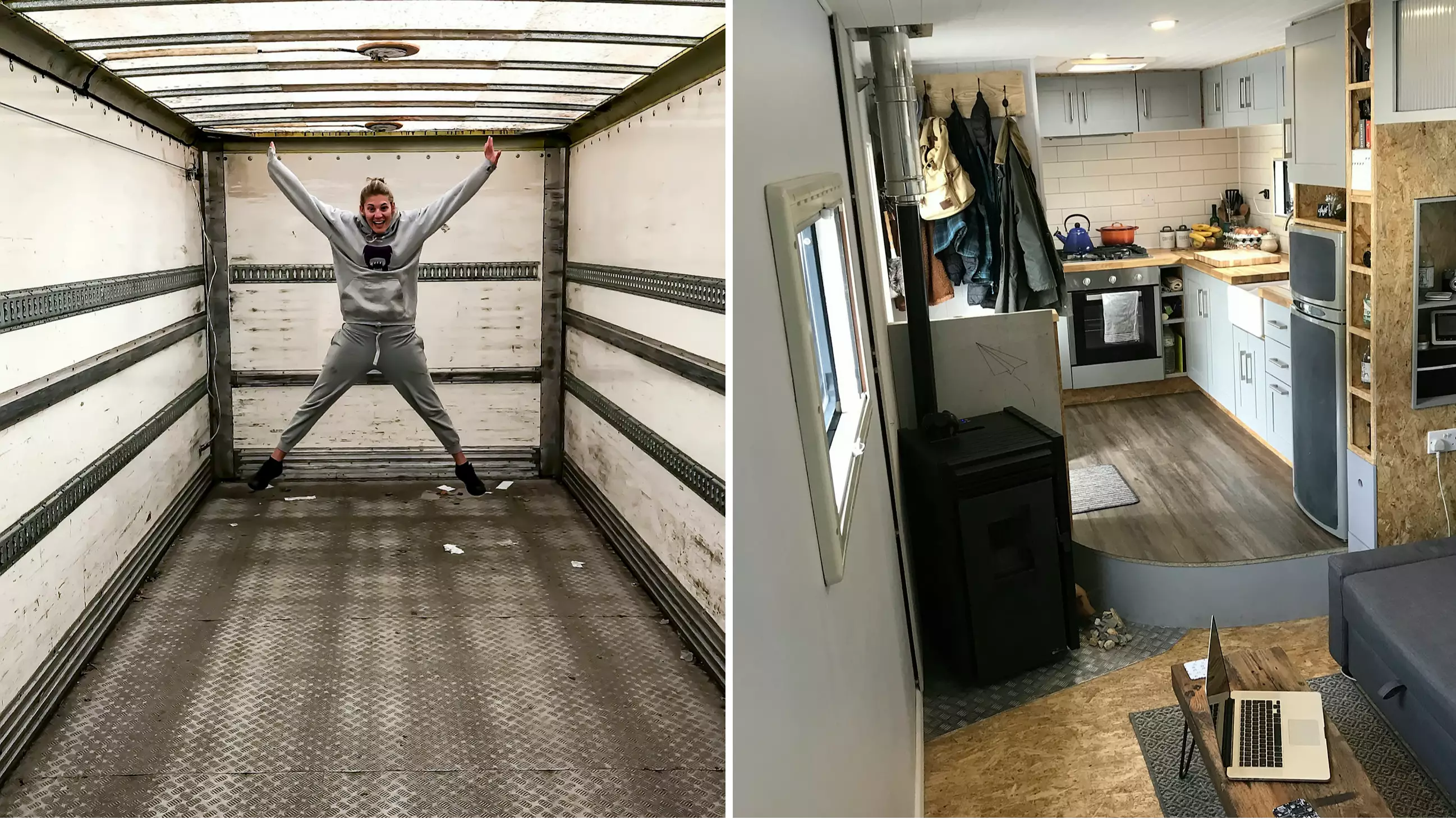 Couple Spend £20k Transforming Old Bread Lorry Into Dream Mobile Home