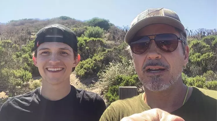 Tom Holland And Robert Downey Jr. Share Selfies Together Amid Sony/Marvel Row