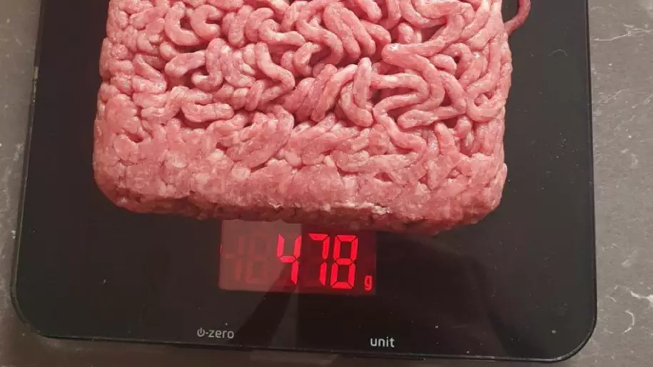 Woman Complains To Sainsbury's After Weighing 500g Of Mince On Scales
