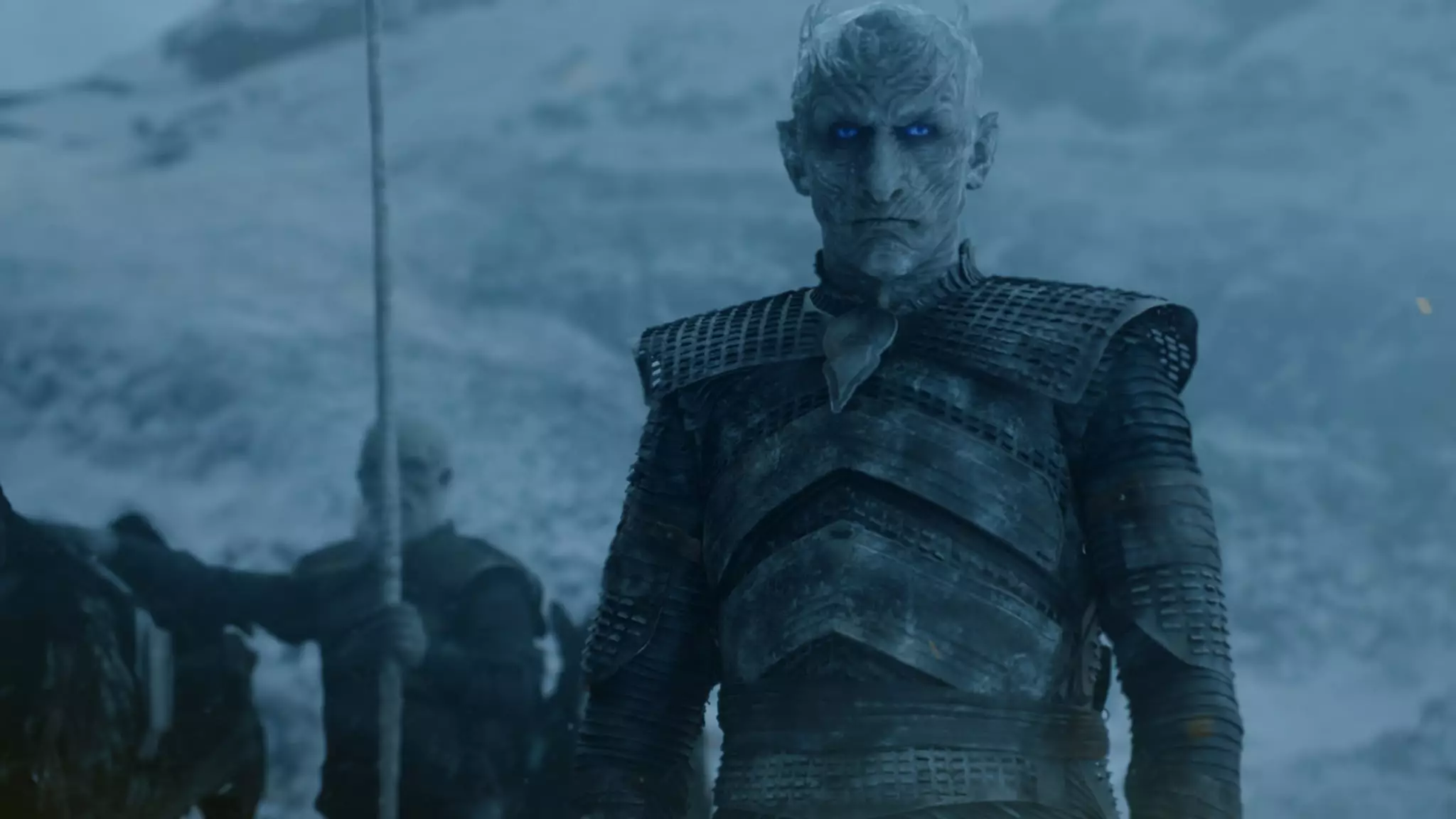 Here he is in full Night King mode.