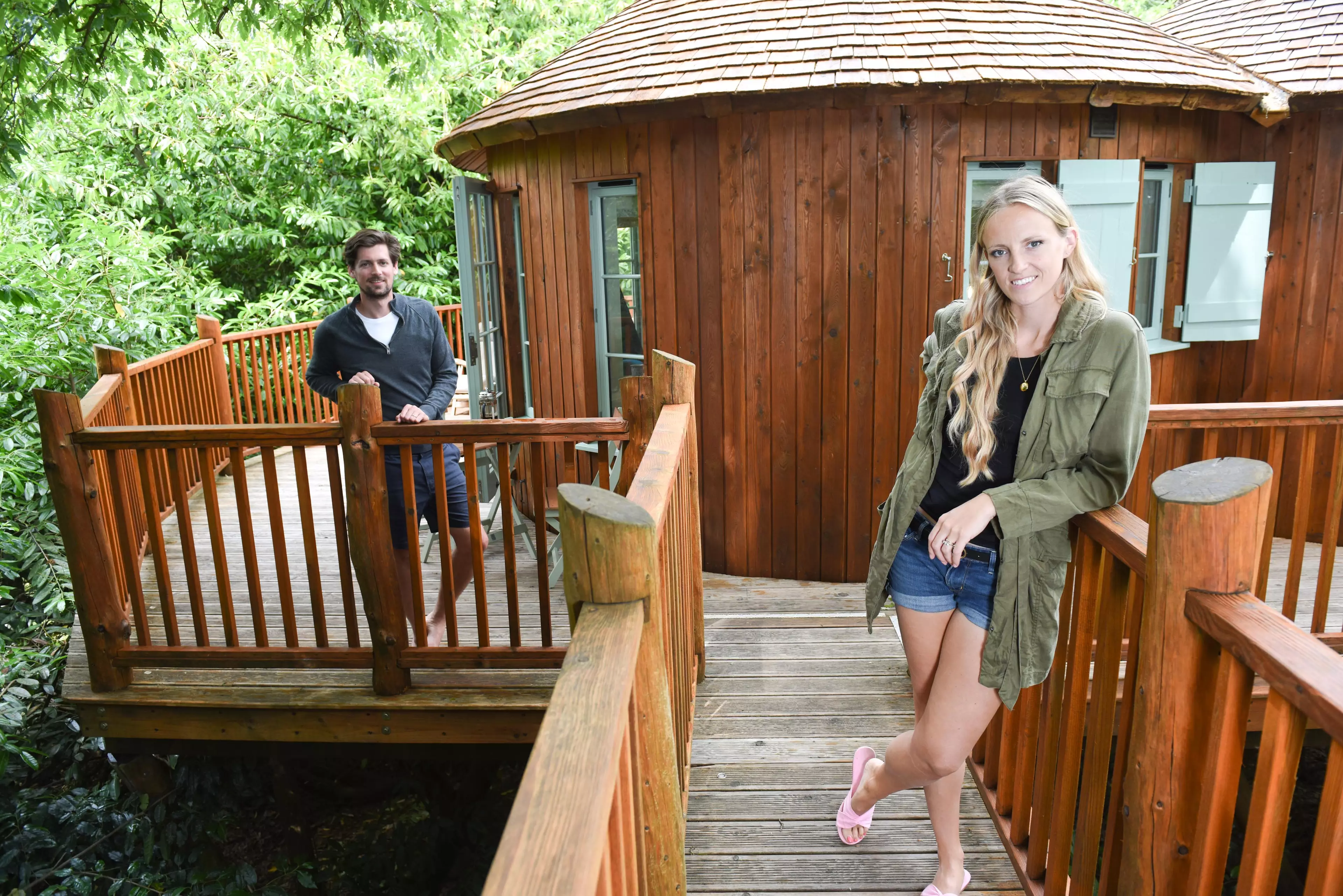 The couple have spent 13 weeks in a luxury treehouse (