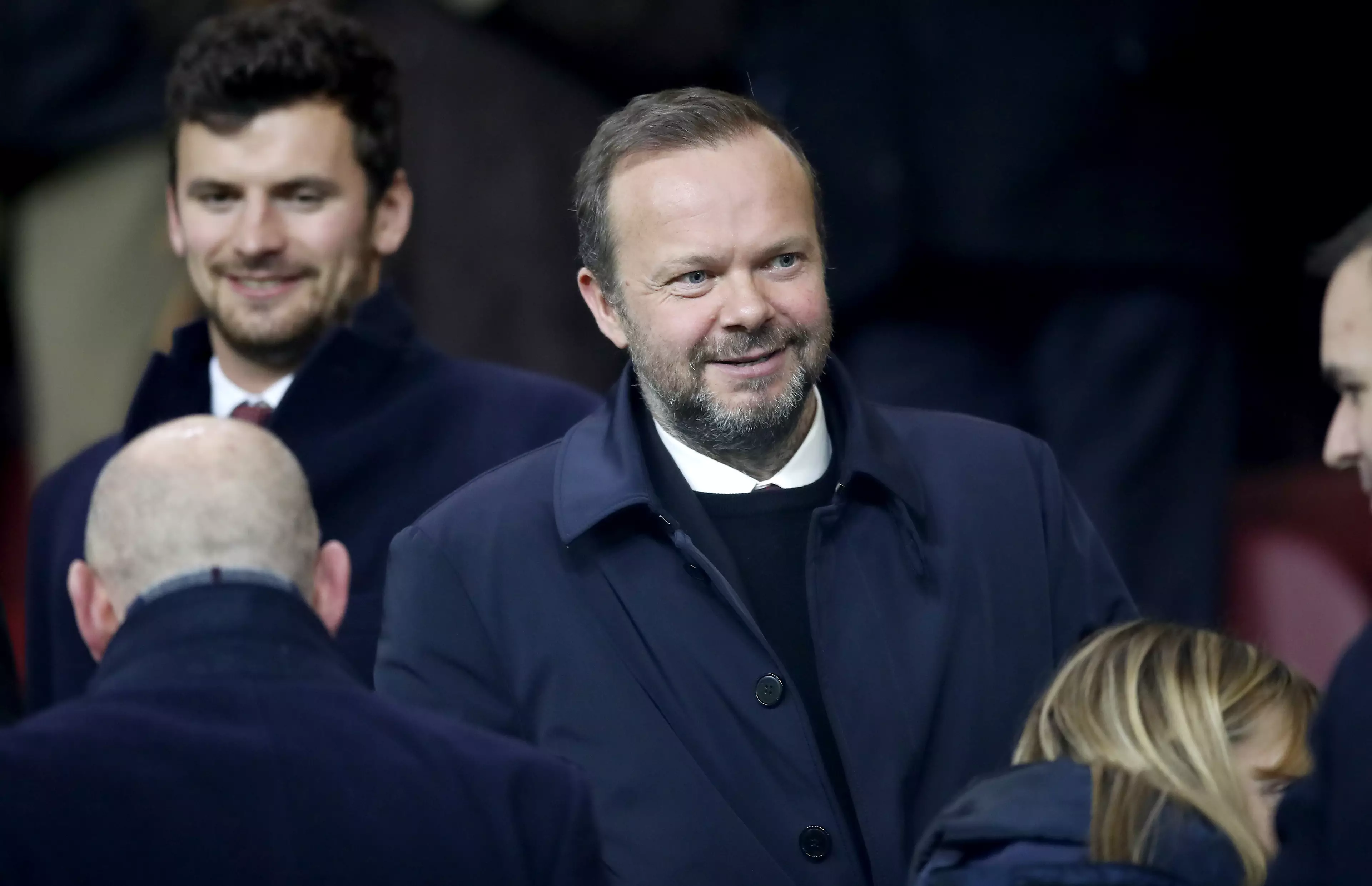 Ed Woodward in the stands during United's win over Burnley at Turf Moor in December. Image: PA Images