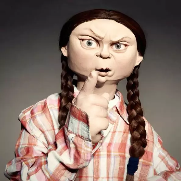 TV bosses have defended the caricature of Greta Thunberg.
