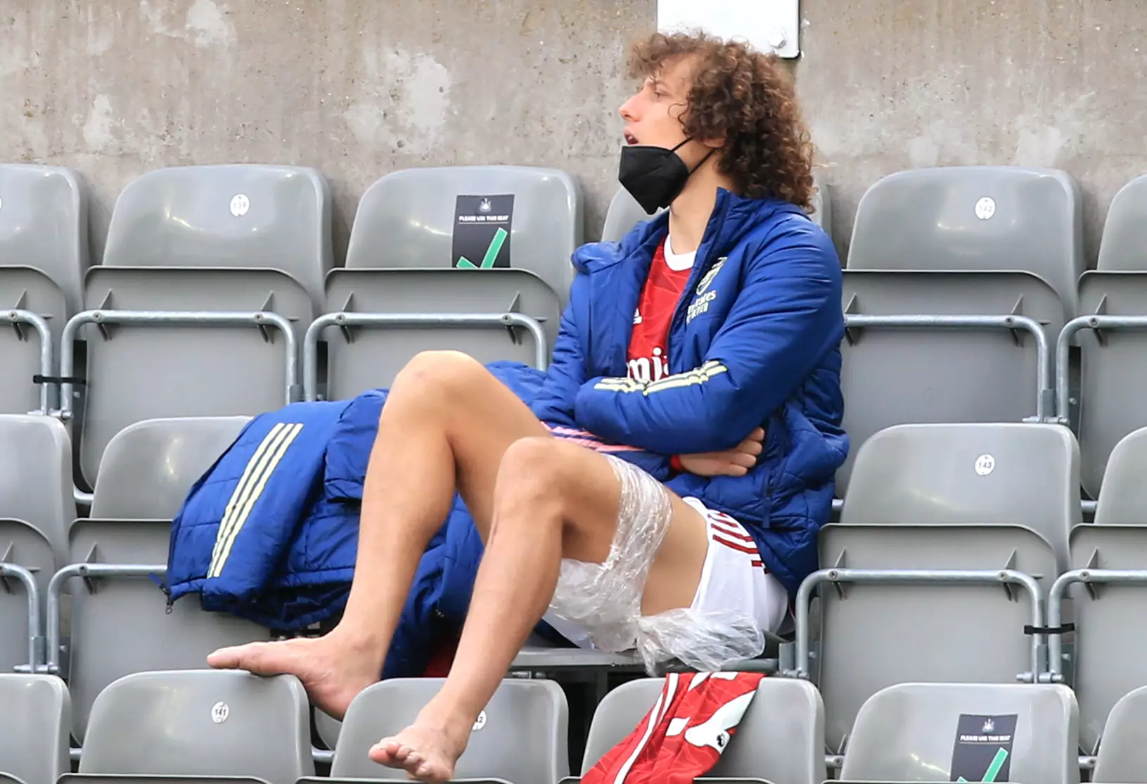 Luiz has had to sit out the end of the season with an injury. Image: PA Images