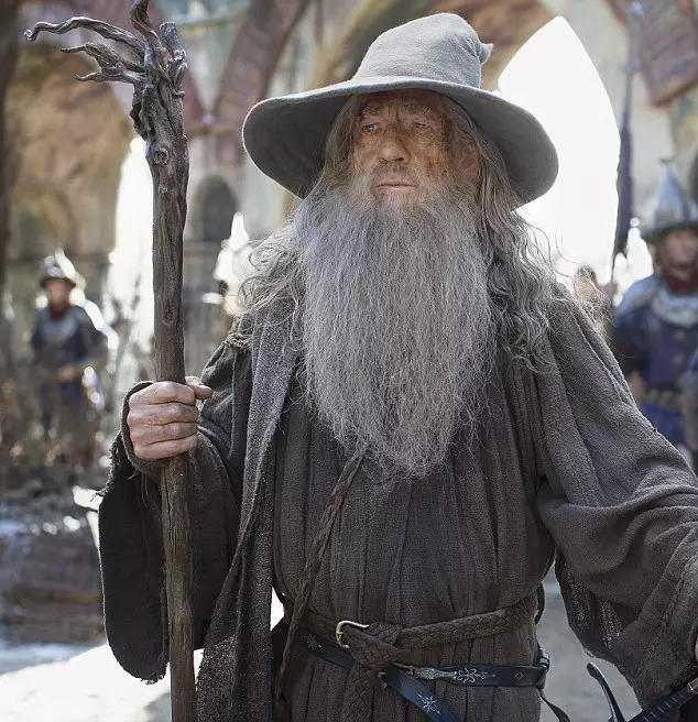 Ian McKellen as Gandalf in Lord of the Rings.