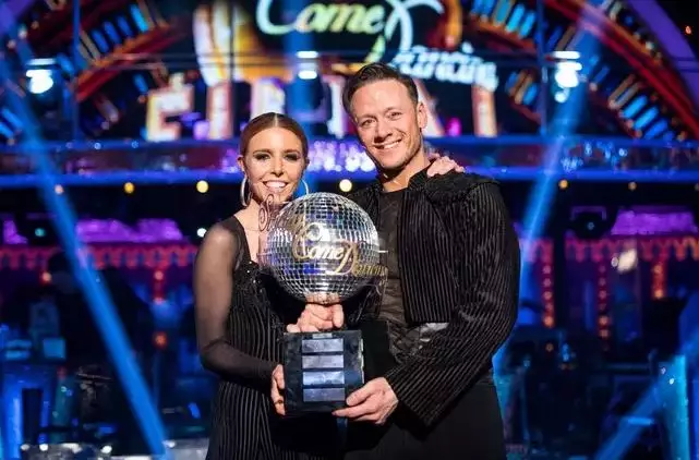 Strictly 2018 winners Stacey Dooley and Kevin Clifton.