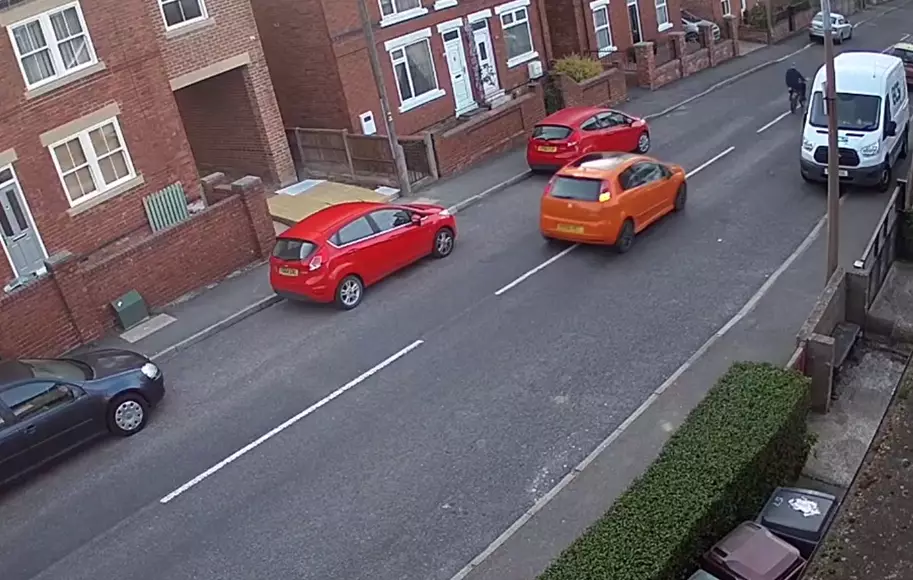 Police have not been able to identify the driver of the orange Punto.
