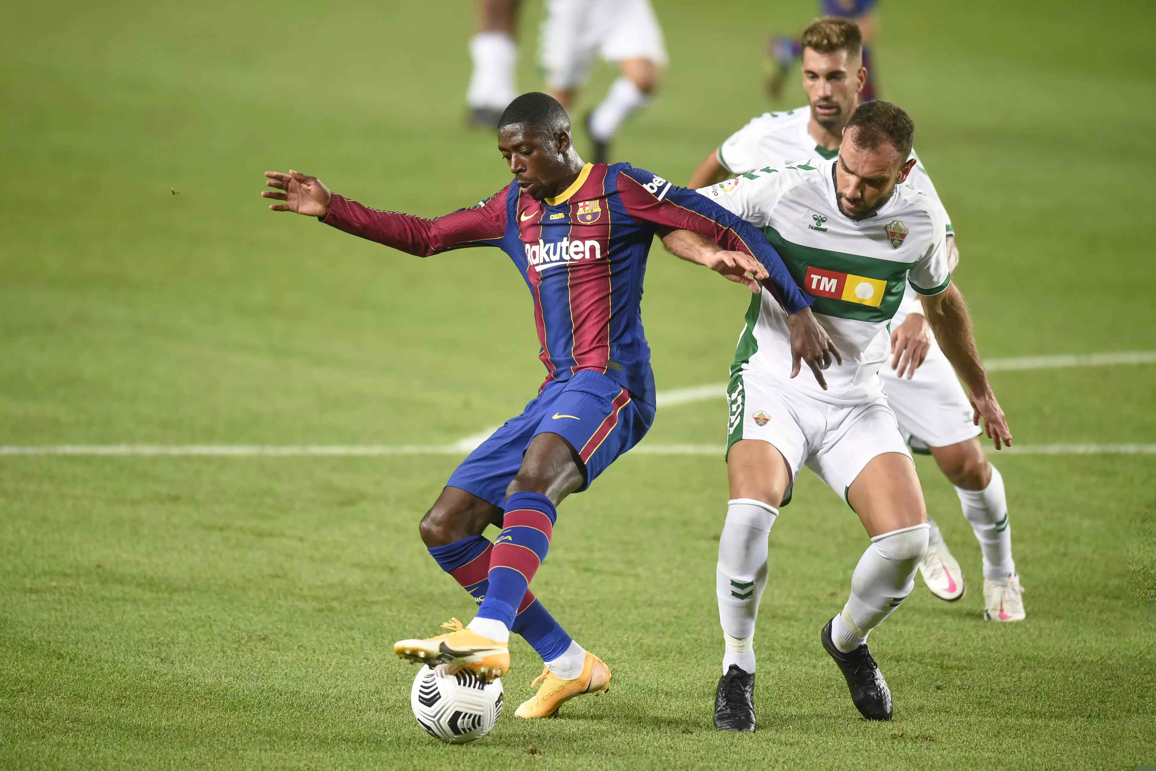Ousmane Dembele featured in Barcelona's Joan Gamper Trophy friendly against Elche at the weekend. Image: PA
