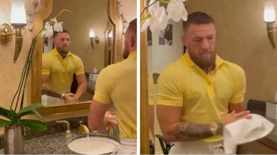A Video Of Conor McGregor Simply Washing His Hands In A Sink Has Racked Up Almost 4 Million Views