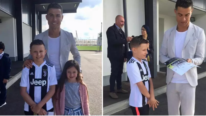Cristiano Ronaldo Flies Out Seriously Ill 10-Year Old And His Family To Meet Him