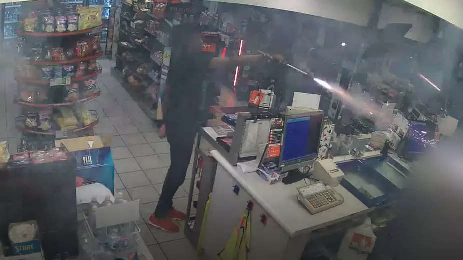 Man Shoots Fireworks At Petrol Station Worker As Accomplice Films Assault