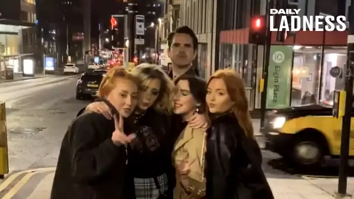 Jimmy Carr Photobombs Friends' Group Picture Without Them Knowing