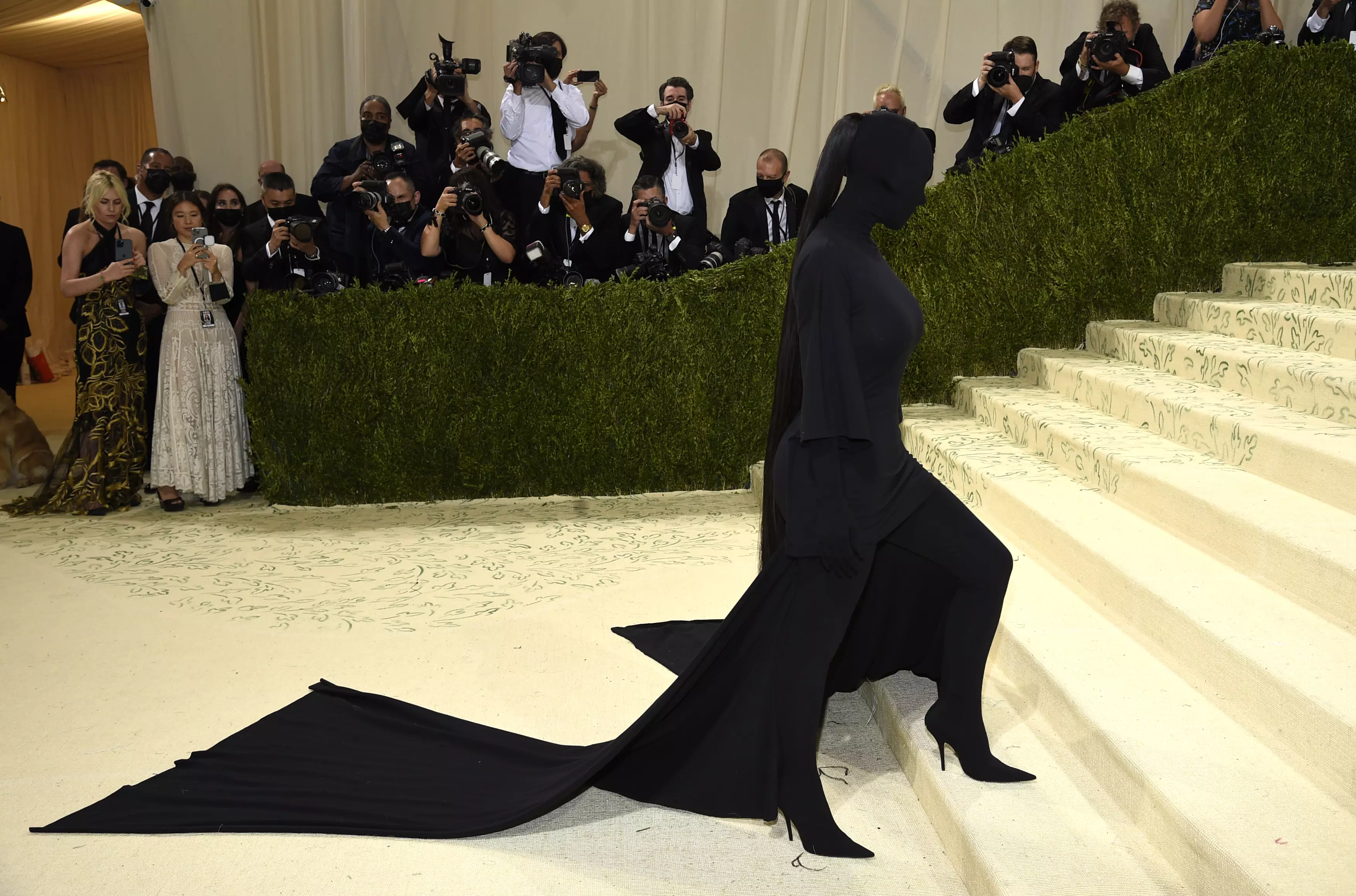 Kim Kardashian's all-black Balenciaga outfit caused quite the stir amongst fans.