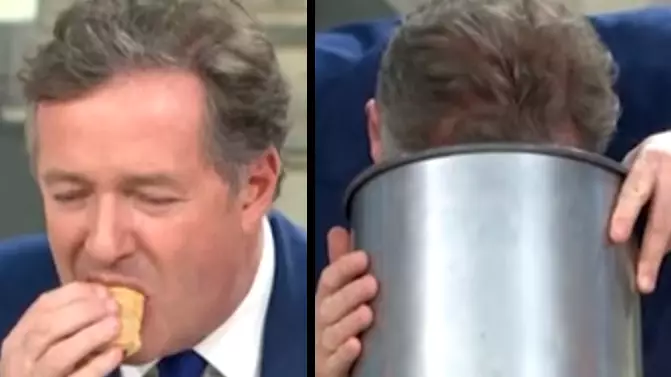 Piers Morgan 'Throws Up' As He Tries Greggs' Vegan Sausage Roll