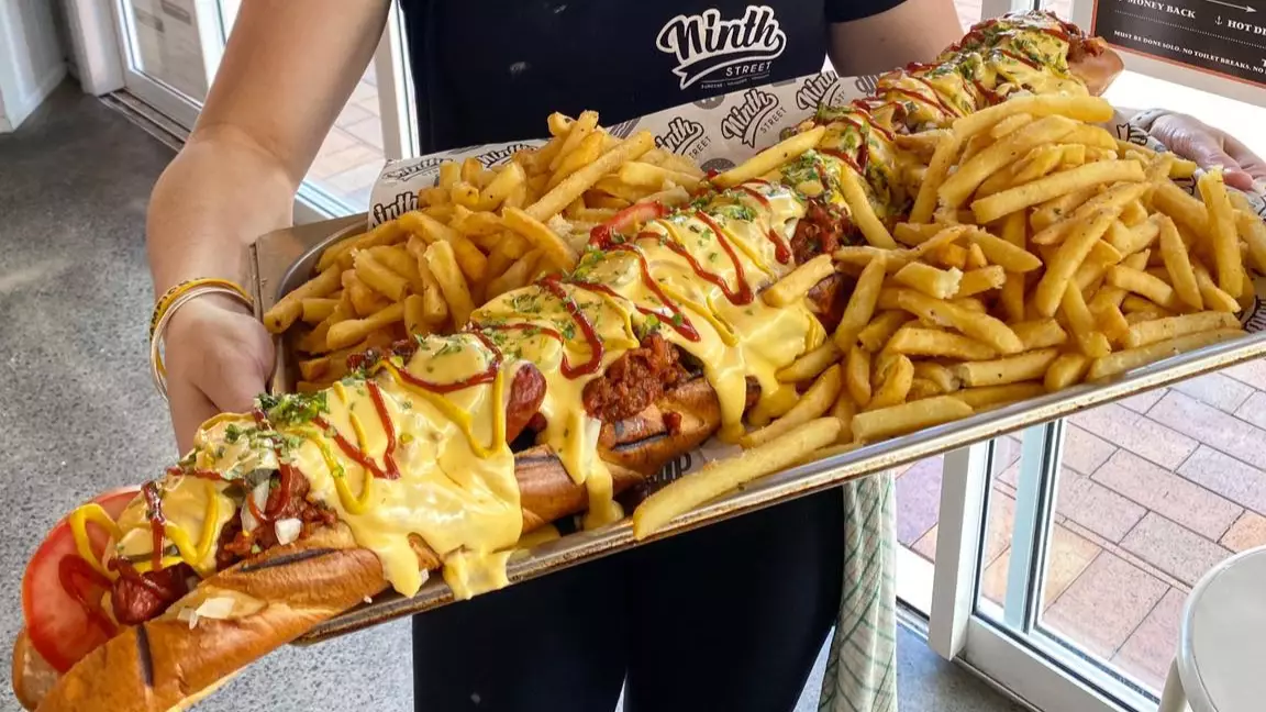 Australian Restaurant Launches Challenge To See Who Can Finish Its 3kg Hotdog Meal