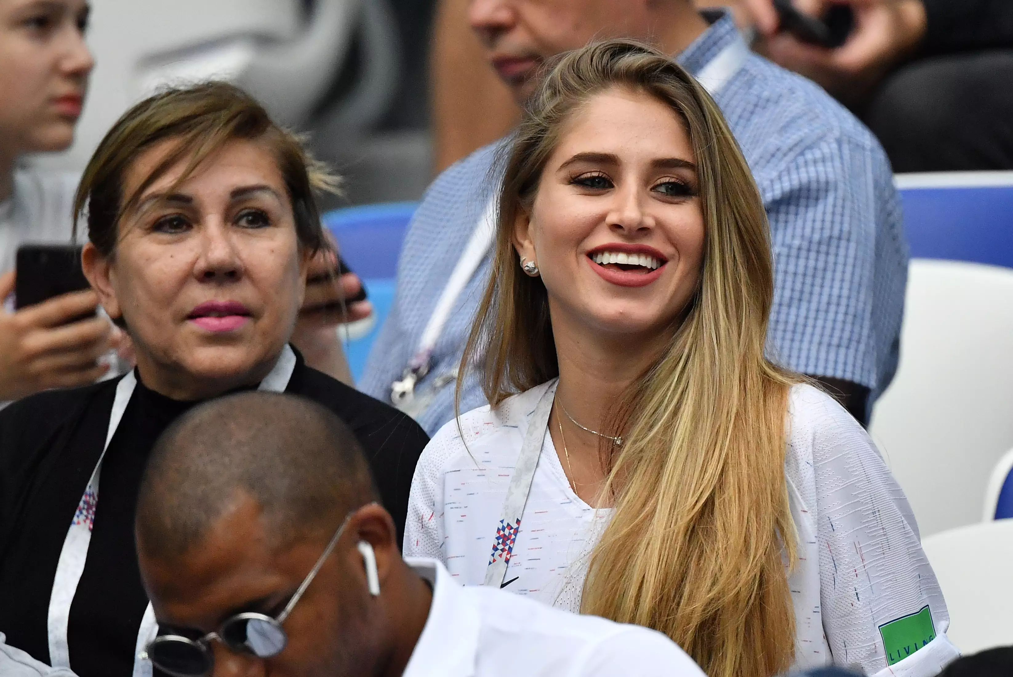 Paul Pogba's Wife Maria Salaues At The FIFA World Cup 2018.