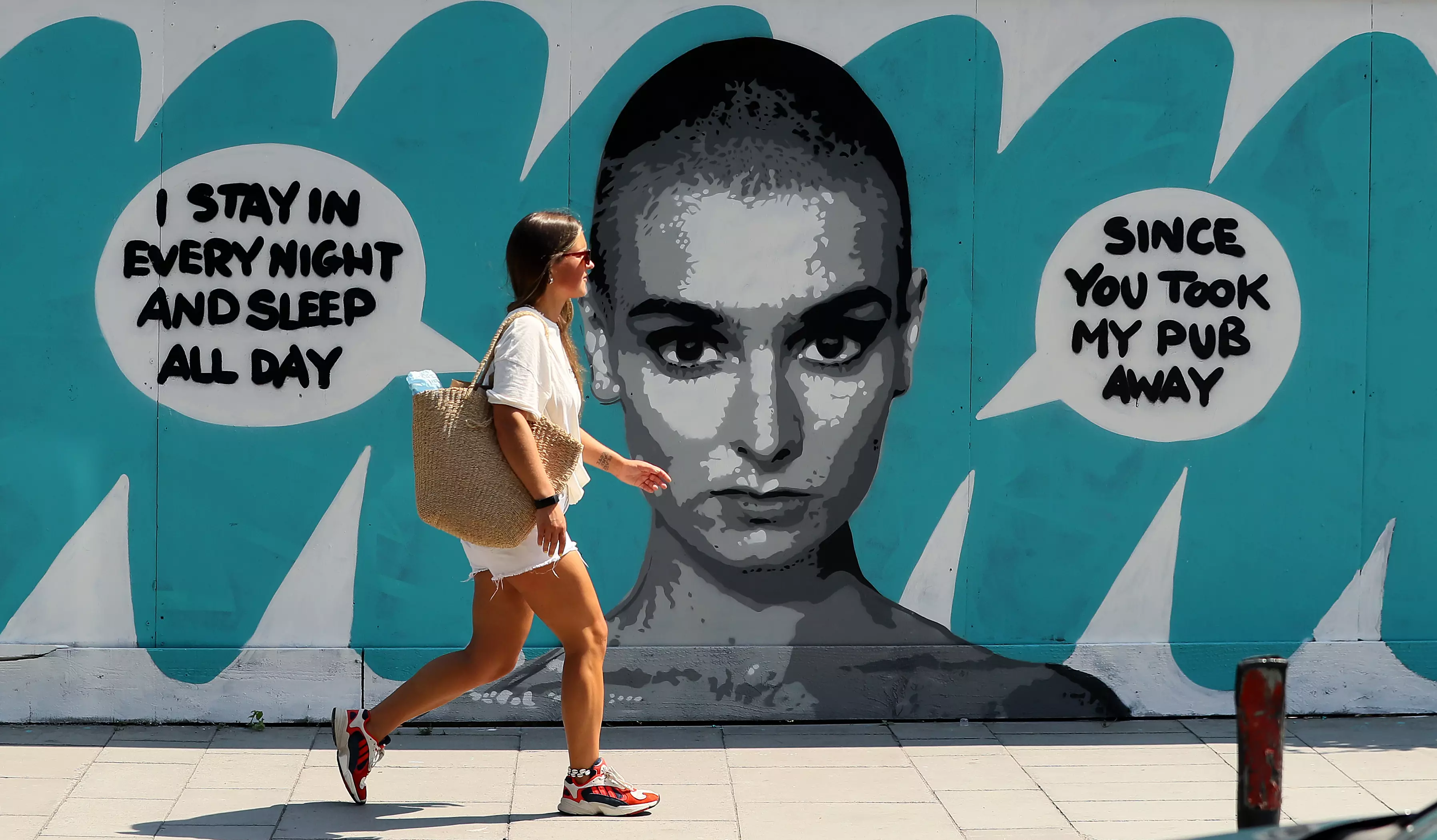Sinead O'Connor mural in Dublin (Brian Lawless/PA Archive/PA Image)