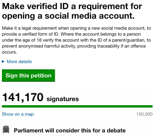The petition has racked up over 140,000 signatures (