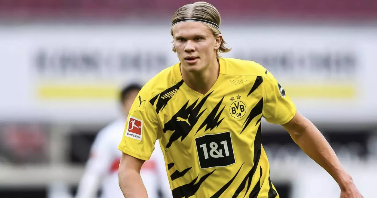 Borussia Dortmund are believed to want as much as £150m for Erling Haaland