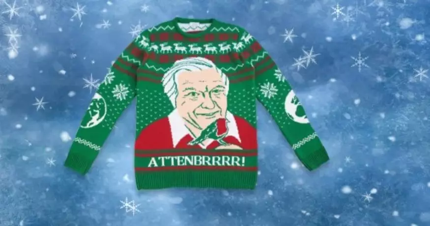 David Attenborough Christmas jumpers are here.