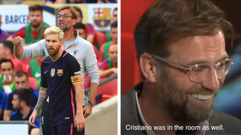 Jurgen Klopp Only Has One Selfie On His Smartphone And That's With Lionel Messi 