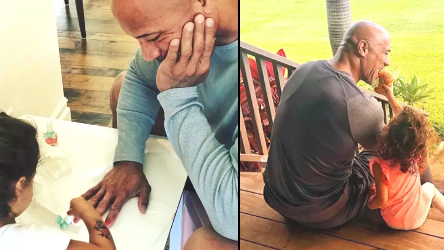 Dwayne Johnson Proves He’s The Best Dad Again, After Sharing Adorable Instagram Photo