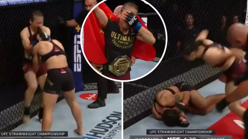 Weili Zhang Becomes China's First UFC Champion Beating Jessica Andrade In 52 Seconds