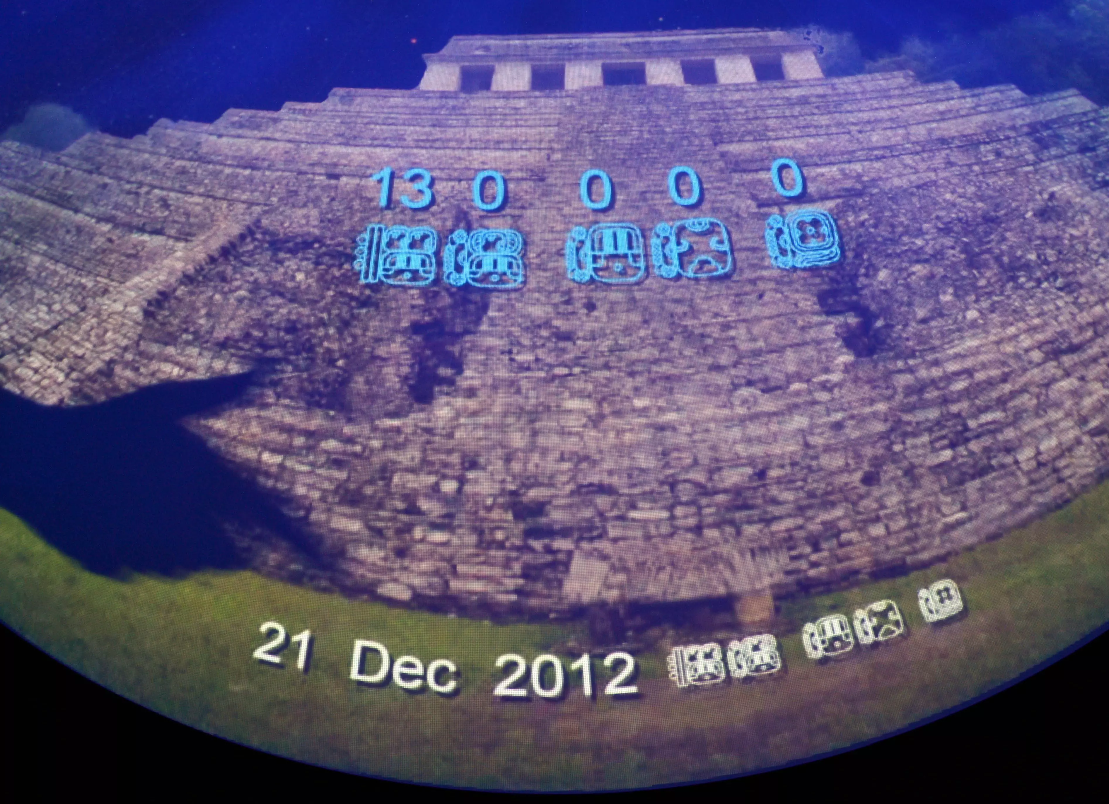 The final date of the Mayan calendar.