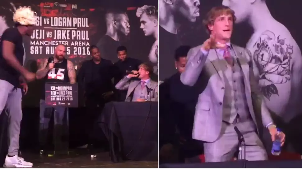Logan Paul Walks Off Stage During Boxing Press Conference In London