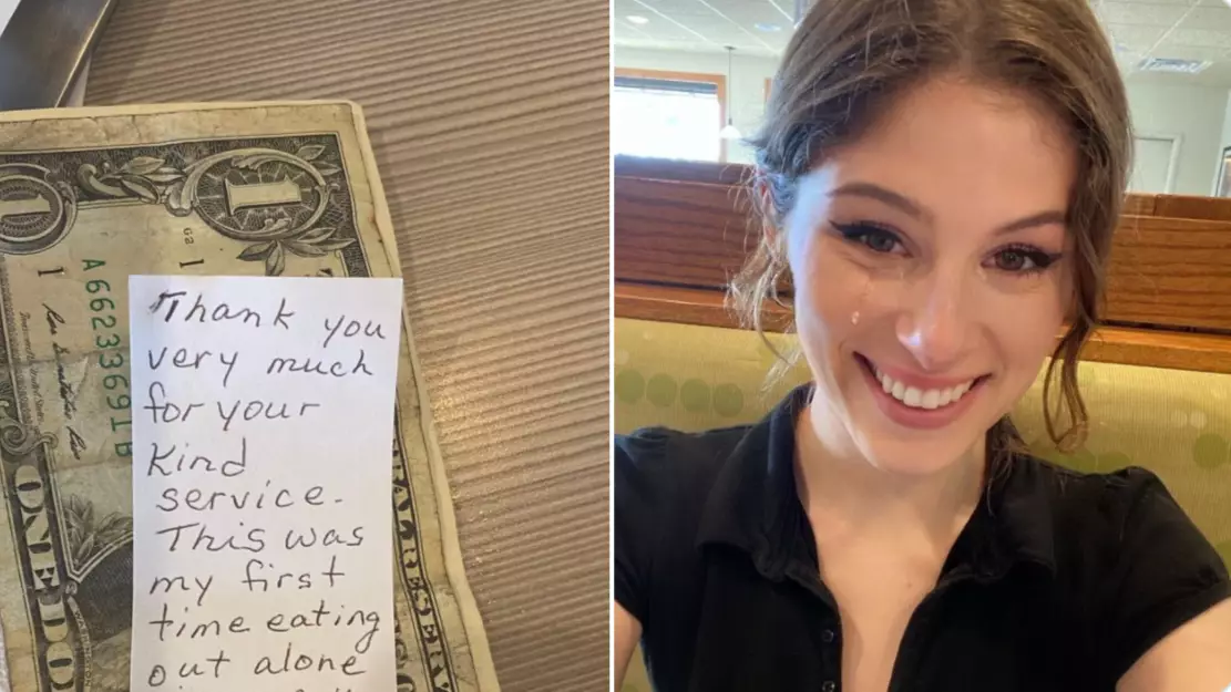 People Are Getting So Emotional Over This Note That A Customer Gave A Waitress 