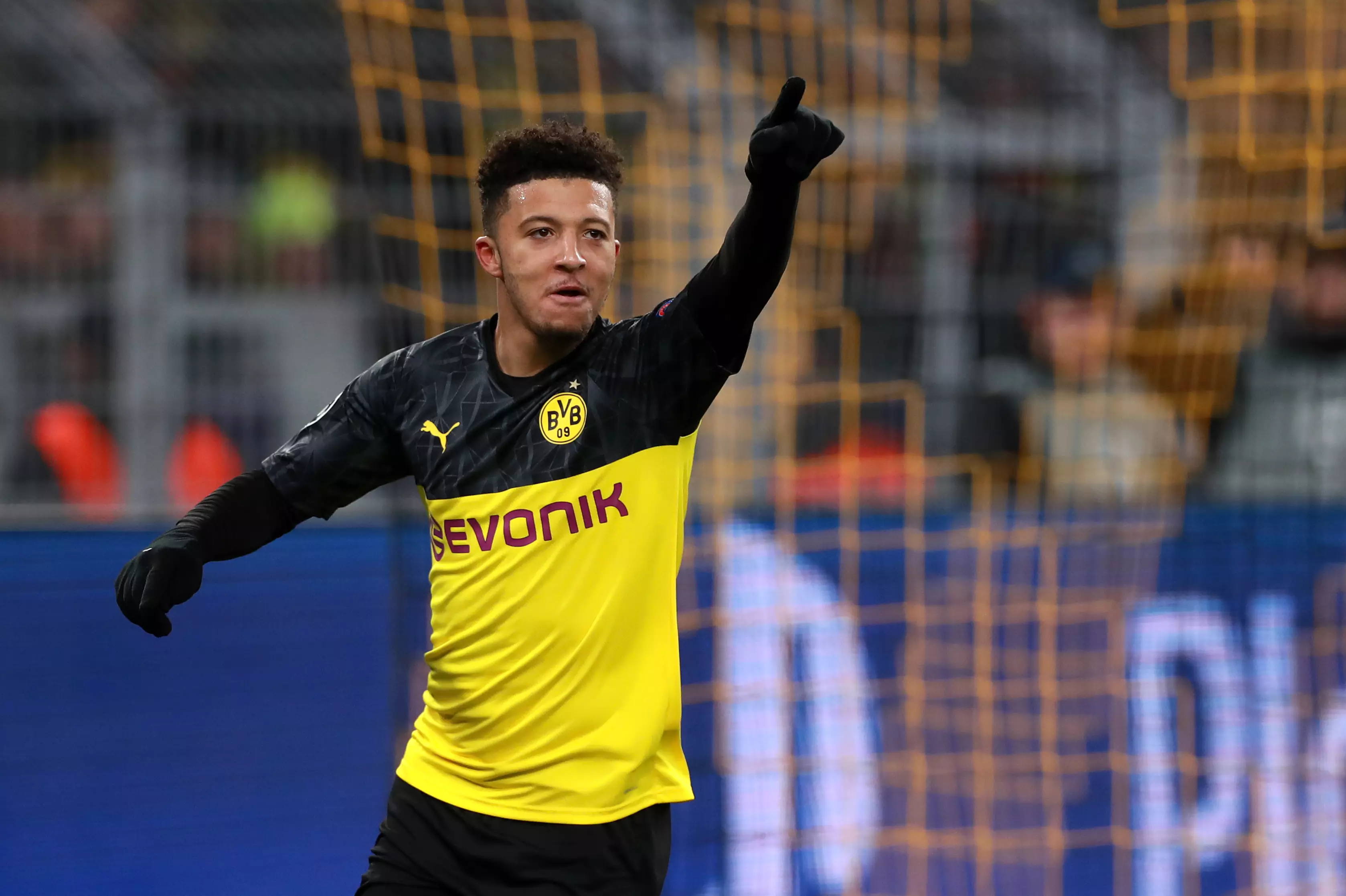 Sancho's success has continued in the Champions League. Image: PA Images