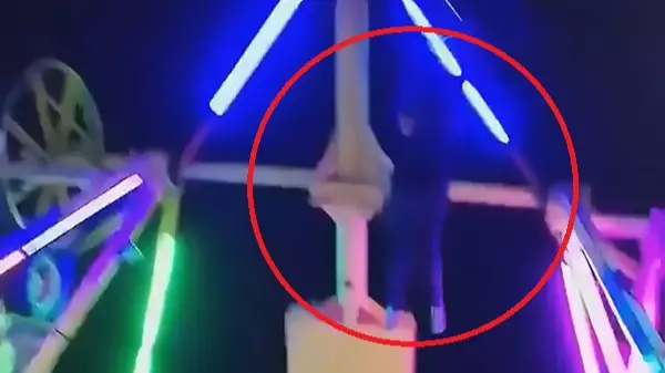 Woman Falls From Fairground Ride Before It Smashes Into Her