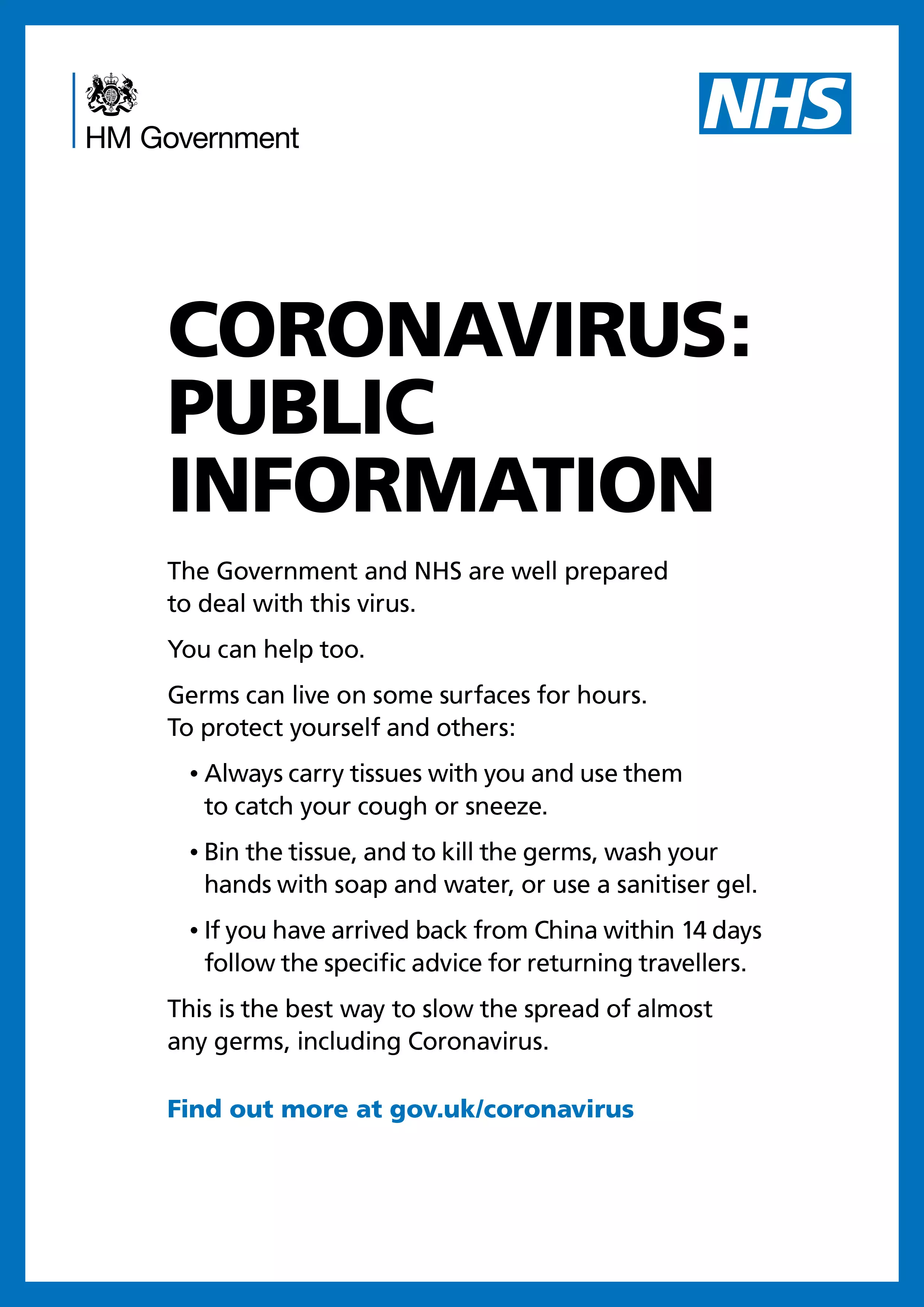 The UK has been put on alert over the spread of coronavirus.