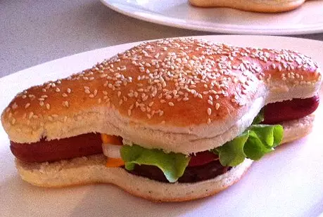 Someone Has Combined A Burger With A Hot Dog - It's Called The Hamdog