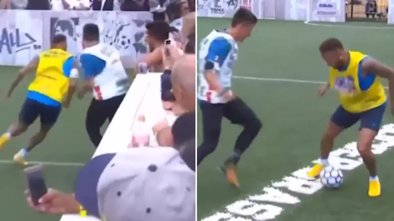 Neymar Fouls Kid In 5-A-Side Game After Getting Tackled