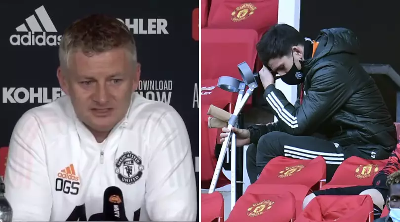 Manchester United Give Huge Injury Update On Harry Maguire Ahead Of Europa League Final