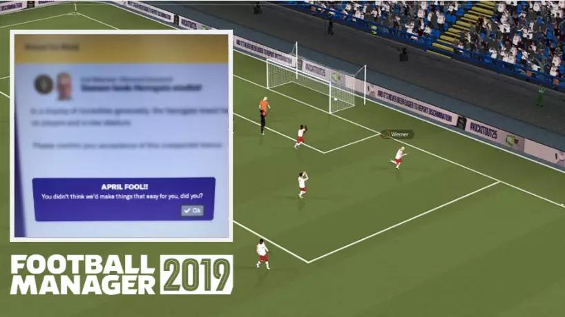 Football Manager Play Cruel 'April Fools Day' Prank On Its Players 