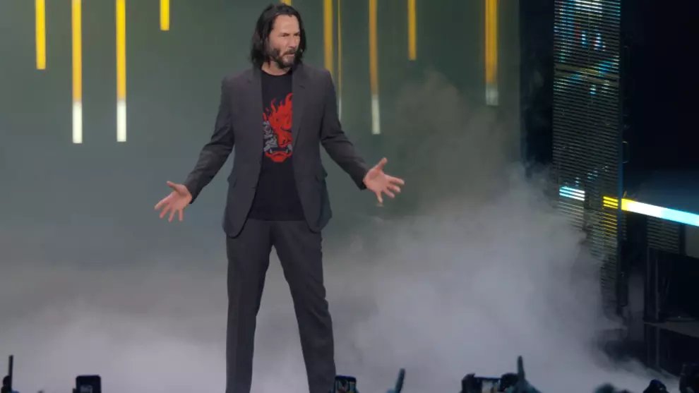 Keanu Reeves at E3 2019 /