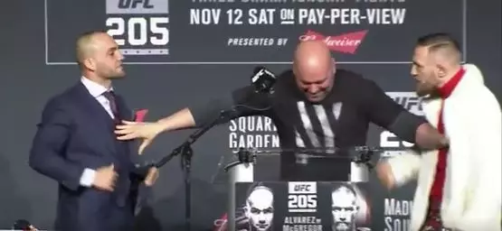 WATCH: Conor McGregor And Eddie Alvarez Get Into It At UFC 205 Presser