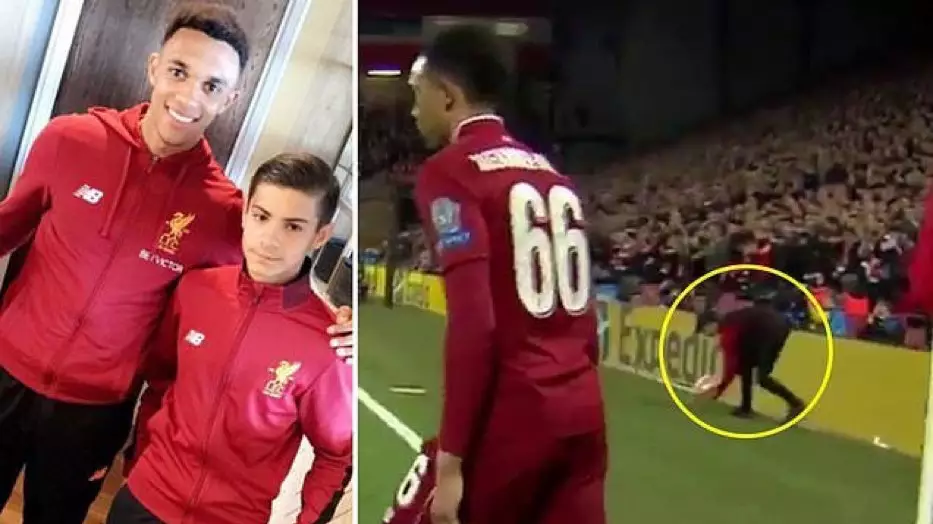 Liverpool Ball Boy, 14, Who Assisted Trent Alexander-Arnold Corner Vs. Barcelona Scores His First Goal For U18s