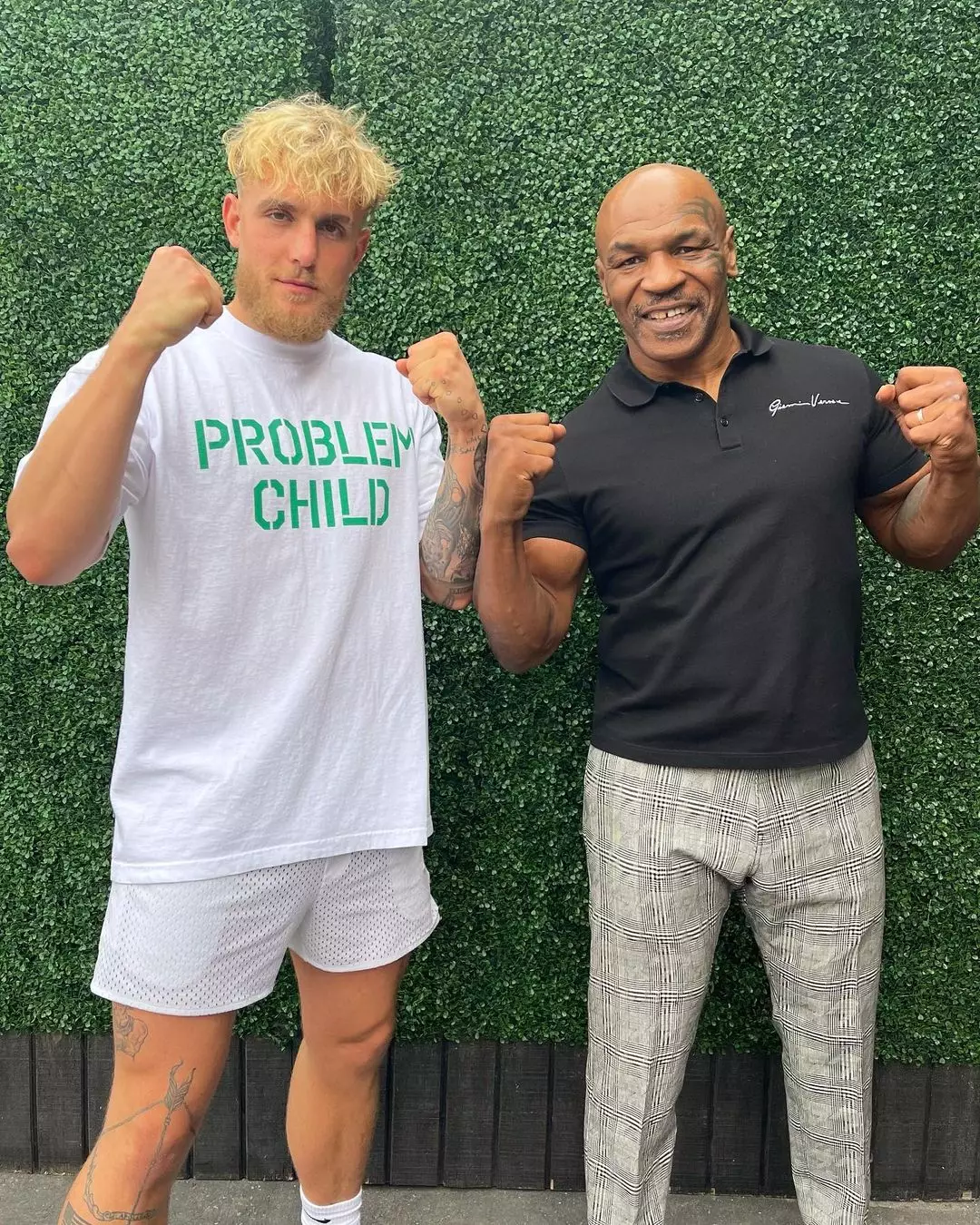 Jake Paul with boxing royalty Mike Tyson.