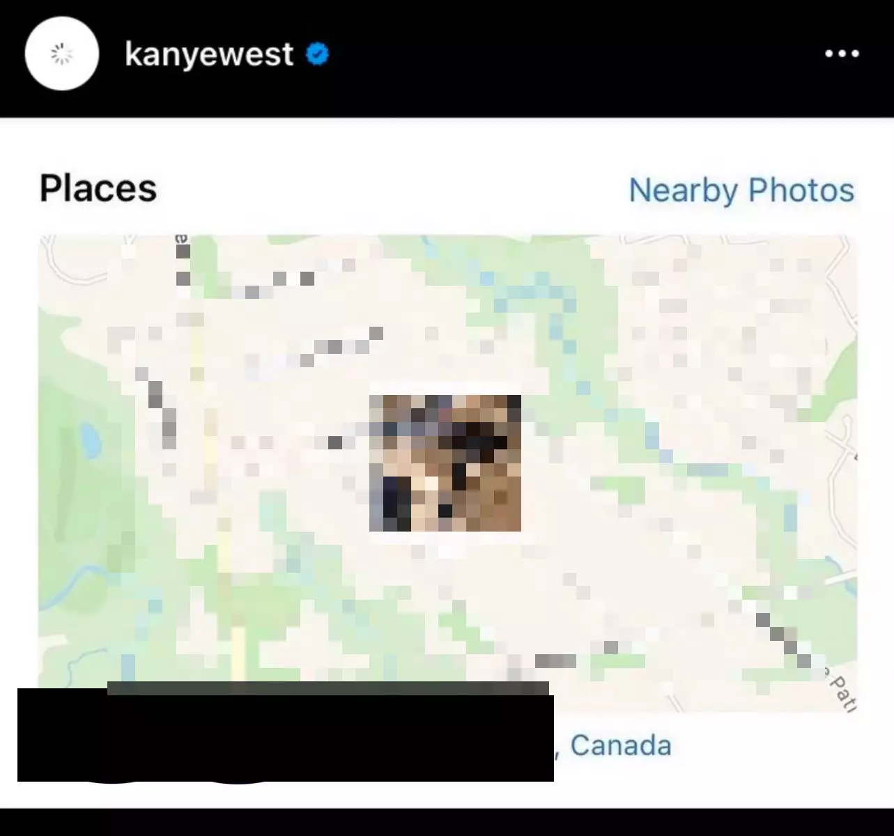 Kanye eventually deleted the post