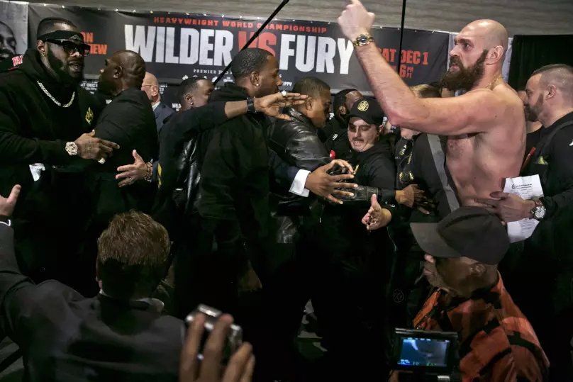 Deontay Wilder v Tyson Fury: Final News Conference Chaos.