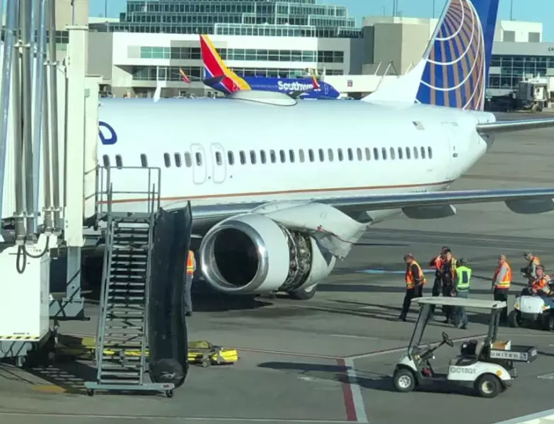 The flight was forced to make an emergency landing back in Denver.