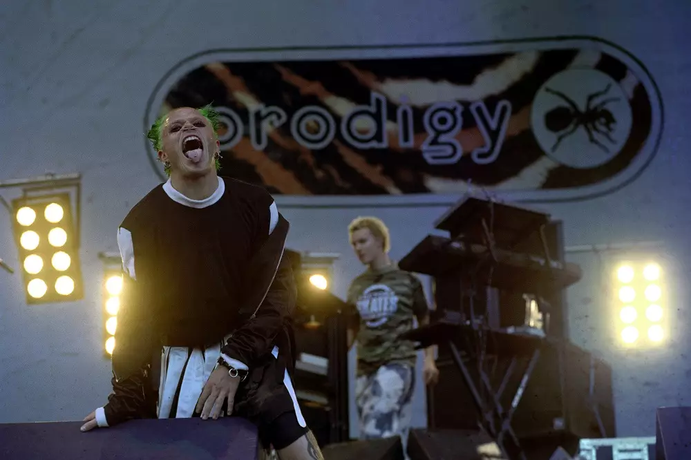 Keith Flint performing live.