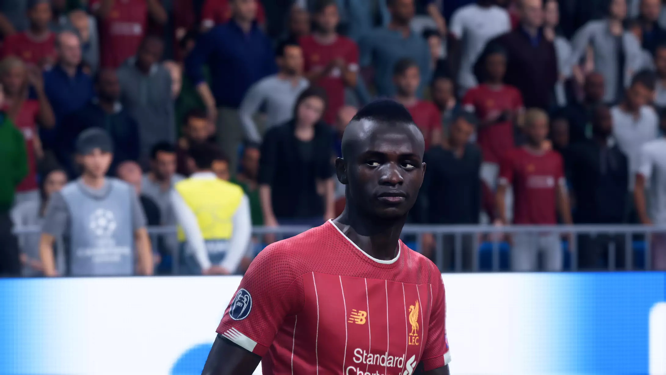 Mane completes Europe's most dangerous front three. Image: EA Sports/Liverpool Echo