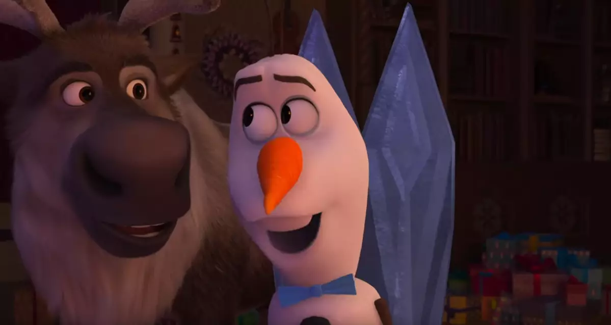 Naturally one of Olaf's favourite things at Christmas is snowballs. (