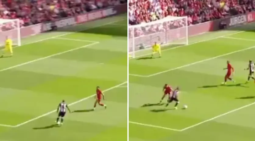 Jetro Willems Scores A Thunderbolt Goal For Newcastle Against Liverpool At Anfield